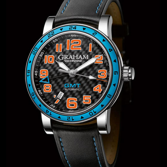 Replica Graham London Watch replica SILVERSTONE TIME ZONE GULF BLUE 2TZAS.B01A